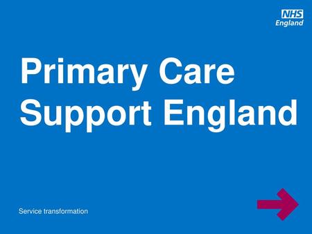 Primary Care Support England