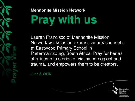 Mennonite Mission Network Pray with us