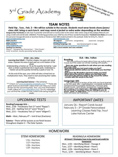 All Smart 7 Strategies have to be used to get credit for homework!