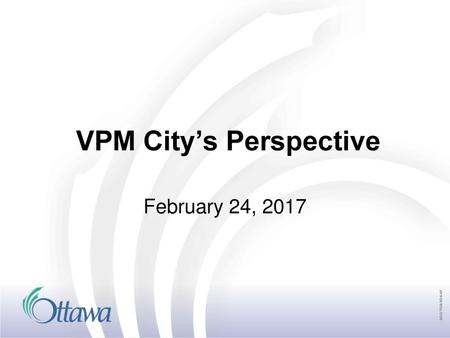 VPM City’s Perspective