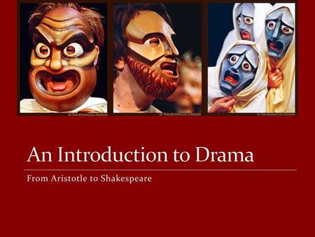 An Introduction to Drama