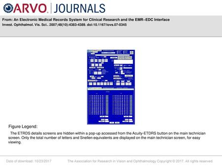 Invest. Ophthalmol. Vis. Sci ;48(10): doi: /iovs Figure Legend: