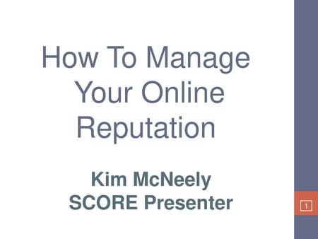 How To Manage Your Online Reputation