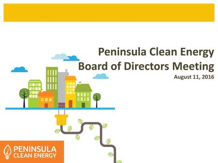 Peninsula Clean Energy Board of Directors Meeting