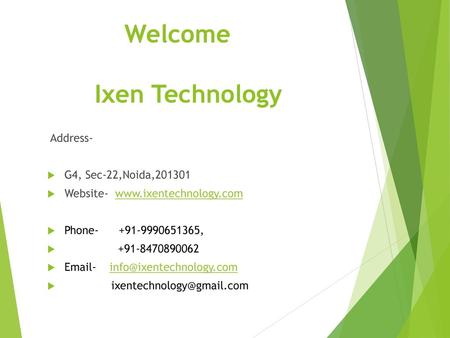 Welcome Ixen Technology