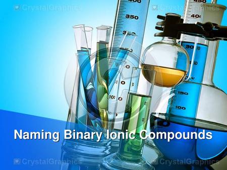 Naming Binary Ionic Compounds