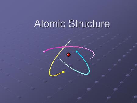 Atomic Structure.