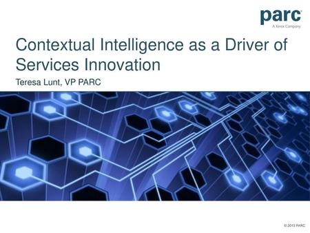 Contextual Intelligence as a Driver of Services Innovation