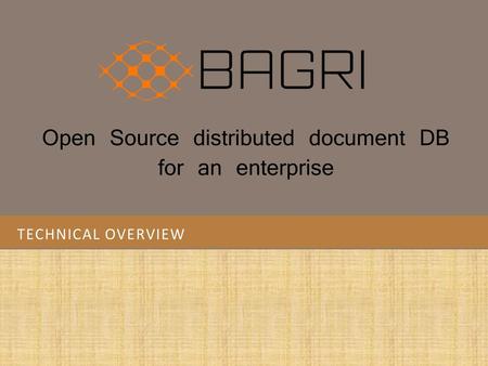 Open Source distributed document DB for an enterprise