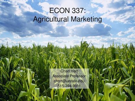 Agricultural Marketing