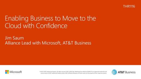 Enabling Business to Move to the Cloud with Confidence