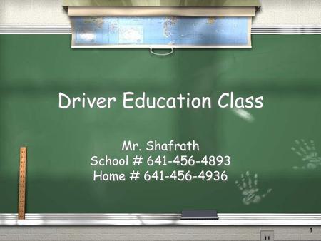 Driver Education Class