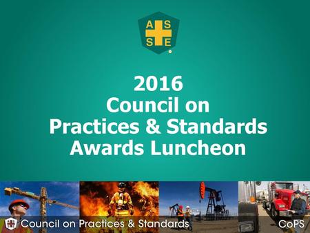 2016 Council on Practices & Standards Awards Luncheon