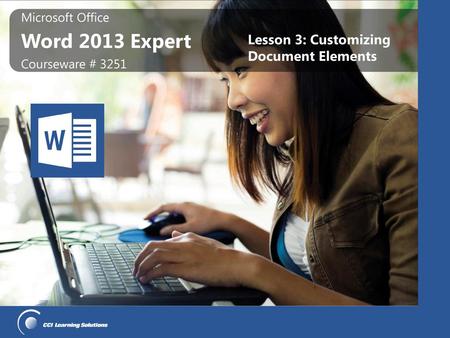 Lesson 3: Customizing Document Elements