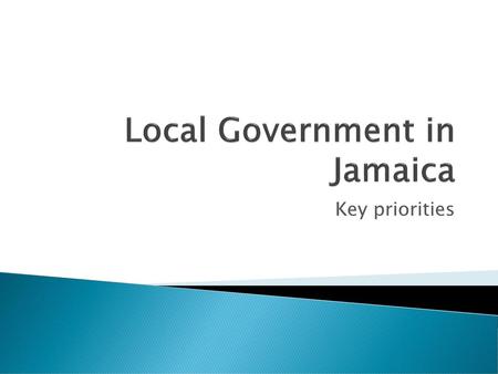 Local Government in Jamaica