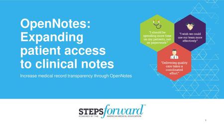 OpenNotes: Expanding patient access to clinical notes