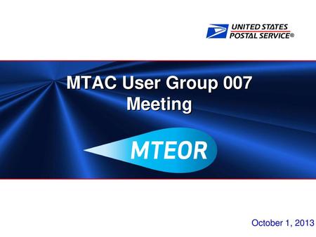 MTAC User Group 007 Meeting