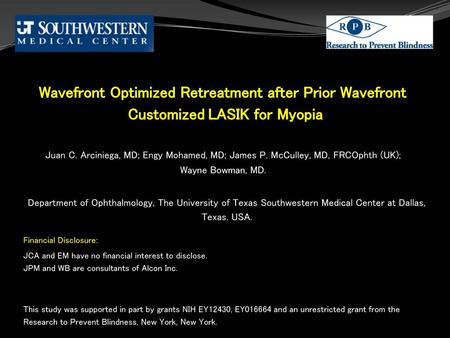 Wavefront Optimized Retreatment after Prior Wavefront