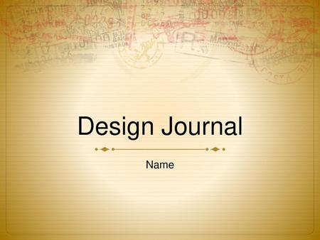 Design Journal Name.