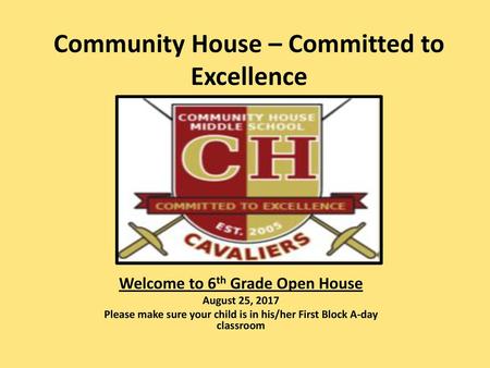 Community House – Committed to Excellence