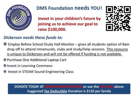 DMS Foundation needs YOU!