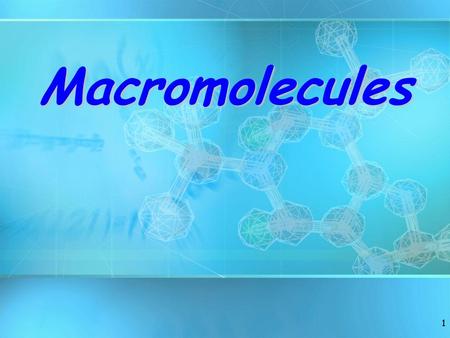 Macromolecules.