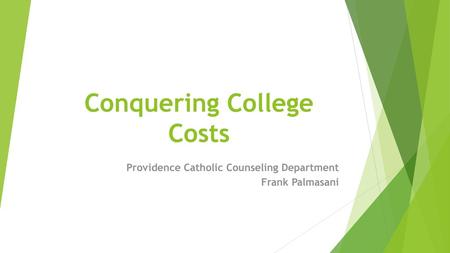 Conquering College Costs