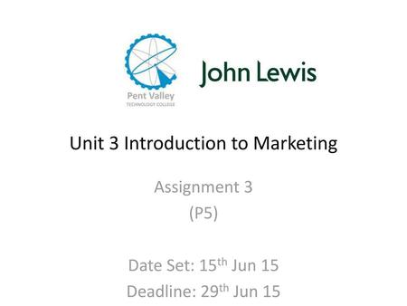 Unit 3 Introduction to Marketing