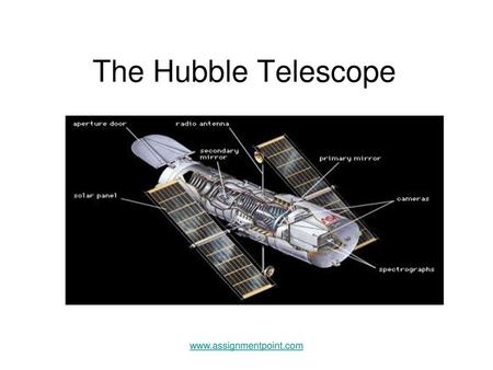 The Hubble Telescope www.assignmentpoint.com.