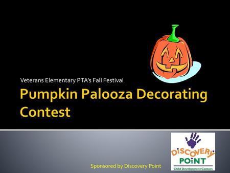 Pumpkin Palooza Decorating Contest