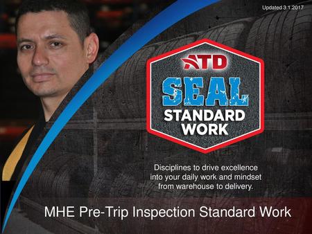 MHE Pre-Trip Inspection Standard Work