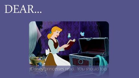 Disney princesses read. You should too.