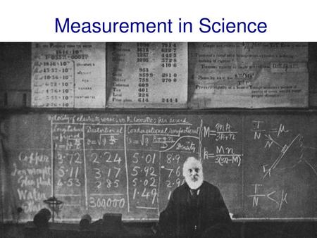 Measurement in Science