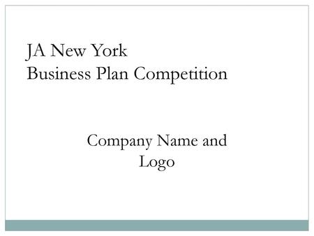 Business Plan Competition