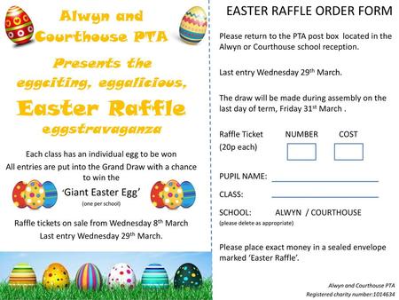 Easter Raffle eggstravaganza