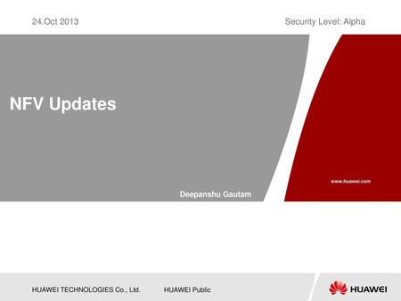 NFV Updates Deepanshu Gautam.