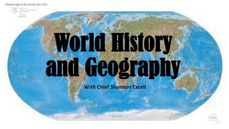 World History and Geography