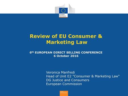 Review of EU Consumer & Marketing Law