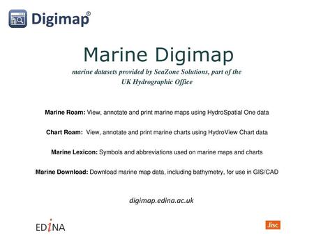 Marine Digimap digimap.edina.ac.uk