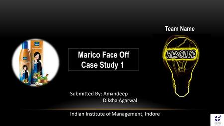 Marico Face Off Case Study 1