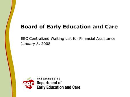 Board of Early Education and Care