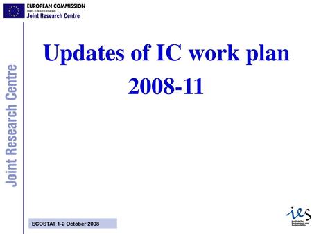 GIG plan updates GIG leads were requested to update their work plans