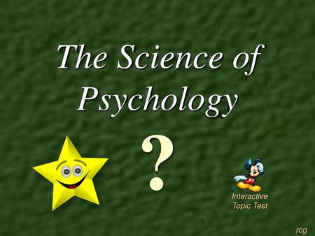 The Science of Psychology