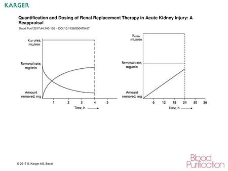 Quantification and Dosing of Renal Replacement Therapy in Acute Kidney Injury: A Reappraisal Blood Purif 2017;44:140-155 - DOI:10.1159/000475457 Fig.