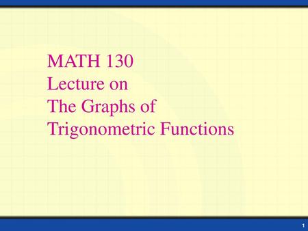 Properties of Sine and Cosine Functions