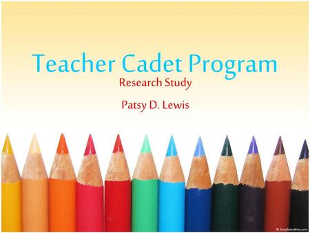 Research Study Patsy D. Lewis