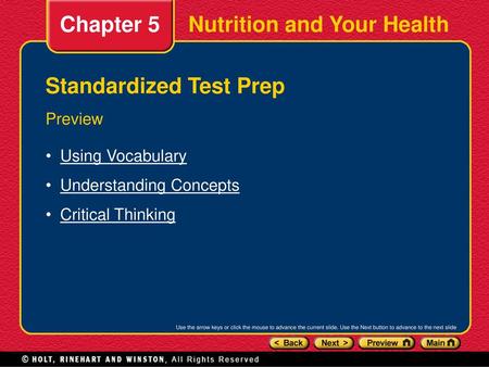 Standardized Test Prep