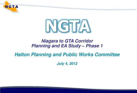 NGTA Halton Planning and Public Works Committee