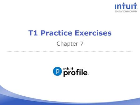 T1 Practice Exercises Chapter 7.