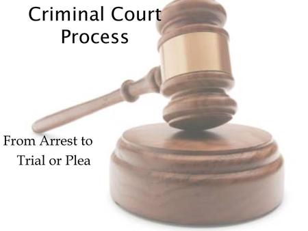 Criminal Court Process